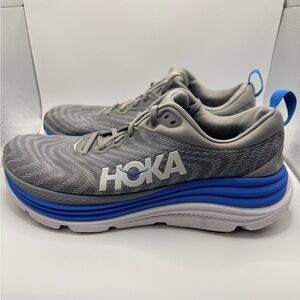 HOKA ONE ONE “Gaviota 5” Men’s Limestone Gray Diva Blue Sneakers Size 11E Wide